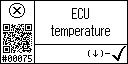 English text view of event 75 for electronic temperature high