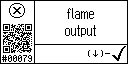 English text view of event 79 for Flame plug output high