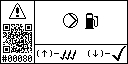 Symbolic warning view of the event 80 for the fuel supply output high