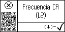 Spanish text view of event 95 for AC frequency L2 high