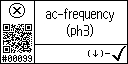English text view of event 99 for AC frequency L3 high