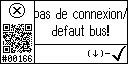 French text view of event 166 for Communication lost (iControl2 only)