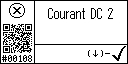 French text view of event 108 for AGT DC current 2 high