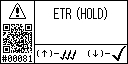 English text view of warning event 81 for ETR-Hold current high
