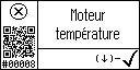 French text view of event 8 for engine temperature low