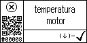 Spanish text view of event 8 for engine temperature low