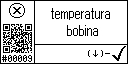 Spanish text view of event 9 for winding temperature low