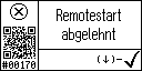 German text view of event 170 for Remote start request denied
