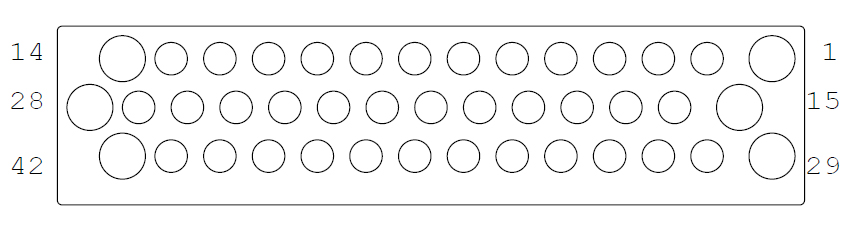 Socket side of the plug